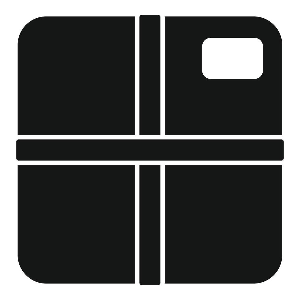Sealed parcel with label for shipping and delivery vector