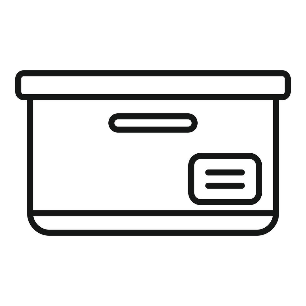 Delivery box with blank label for shipping and logistics vector