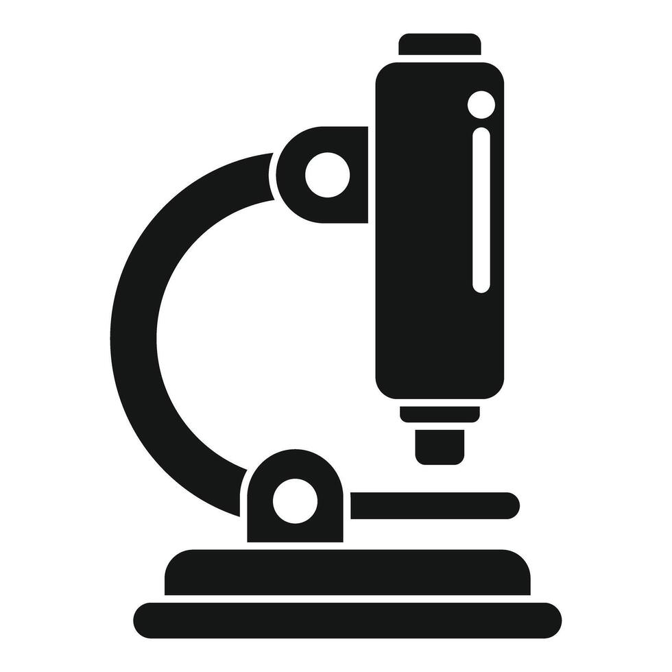 Laboratory microscope instrument for scientific research vector
