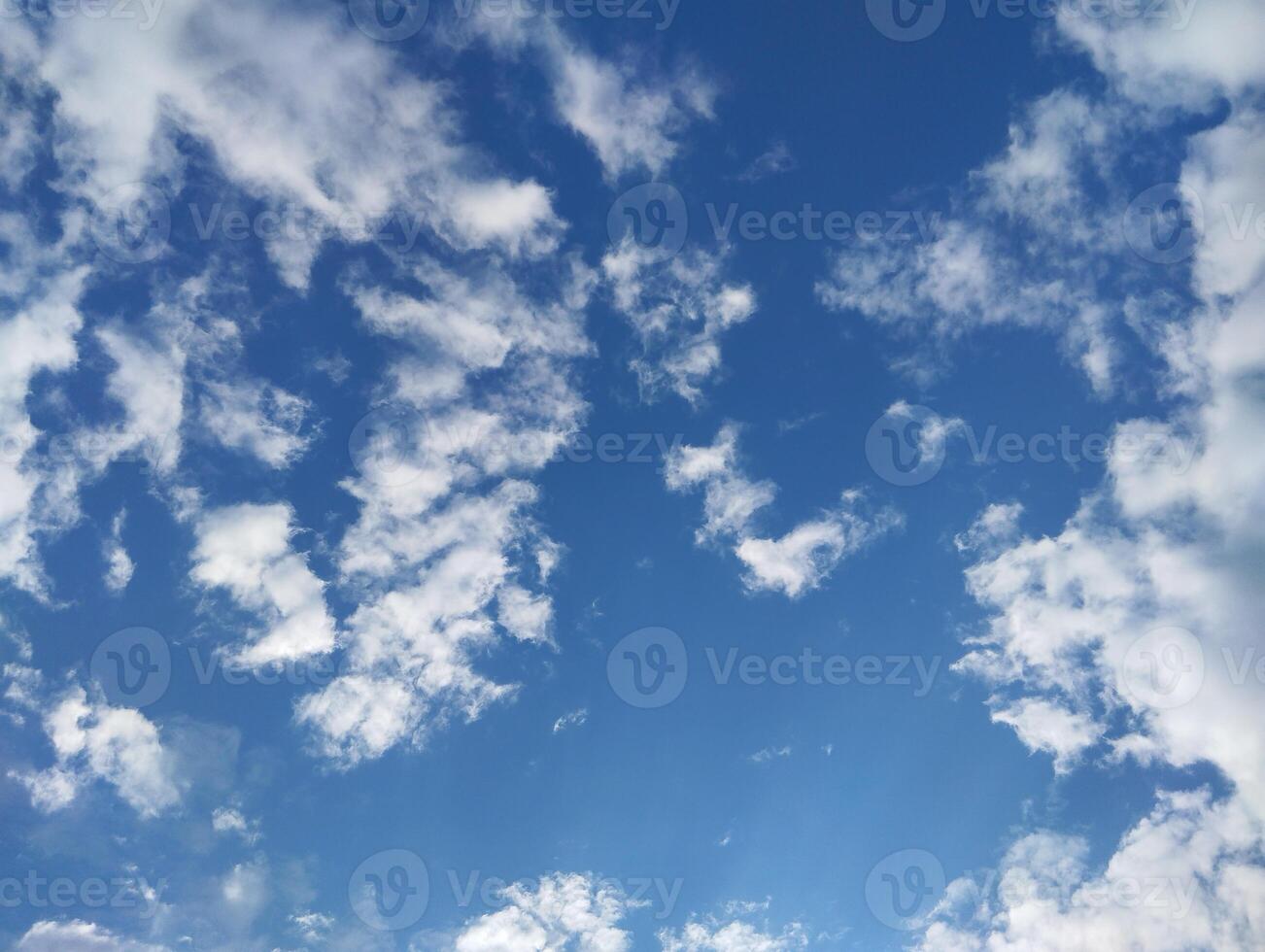 A view of the sky with clouds and sun photo
