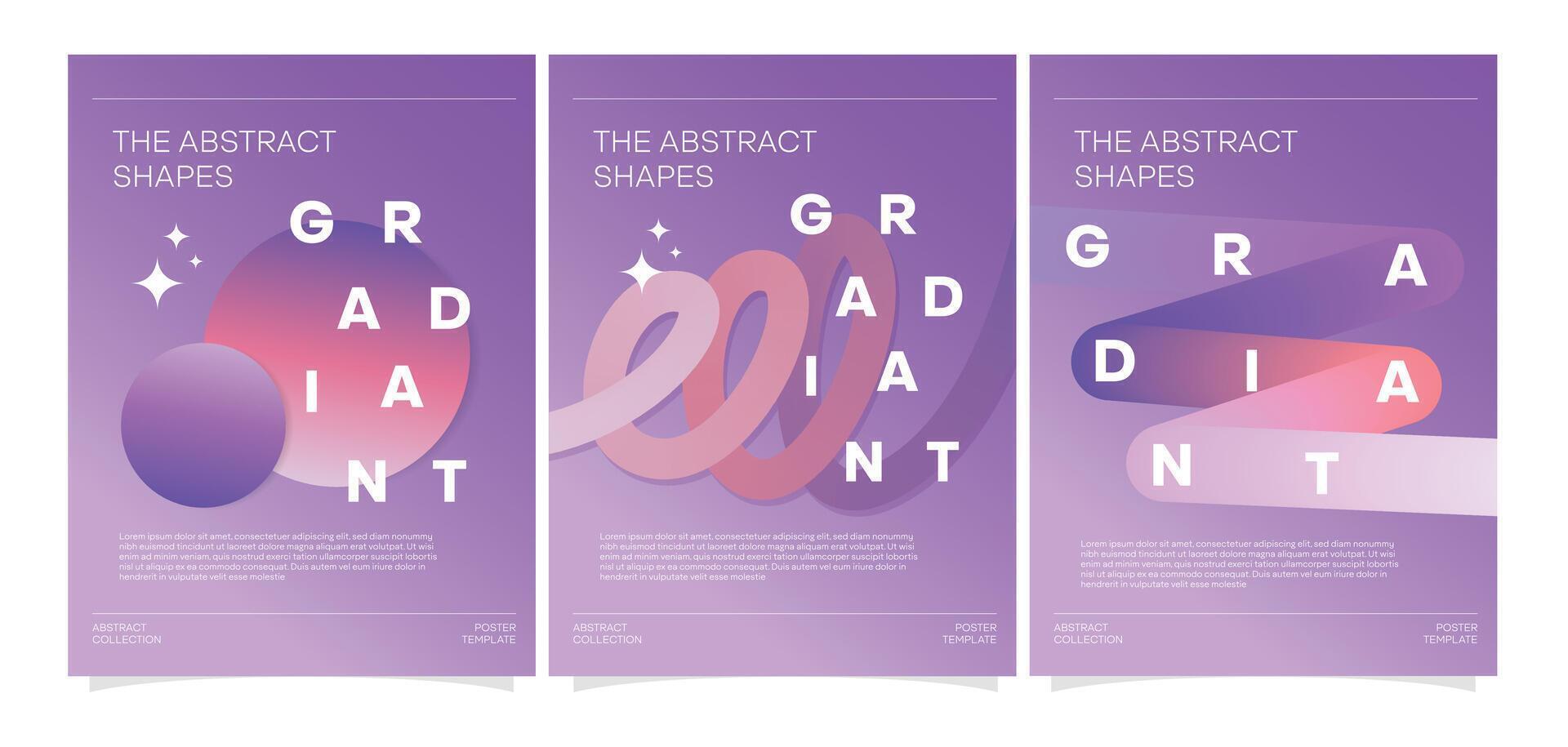 typography poster design template with dynamic gradient. vector