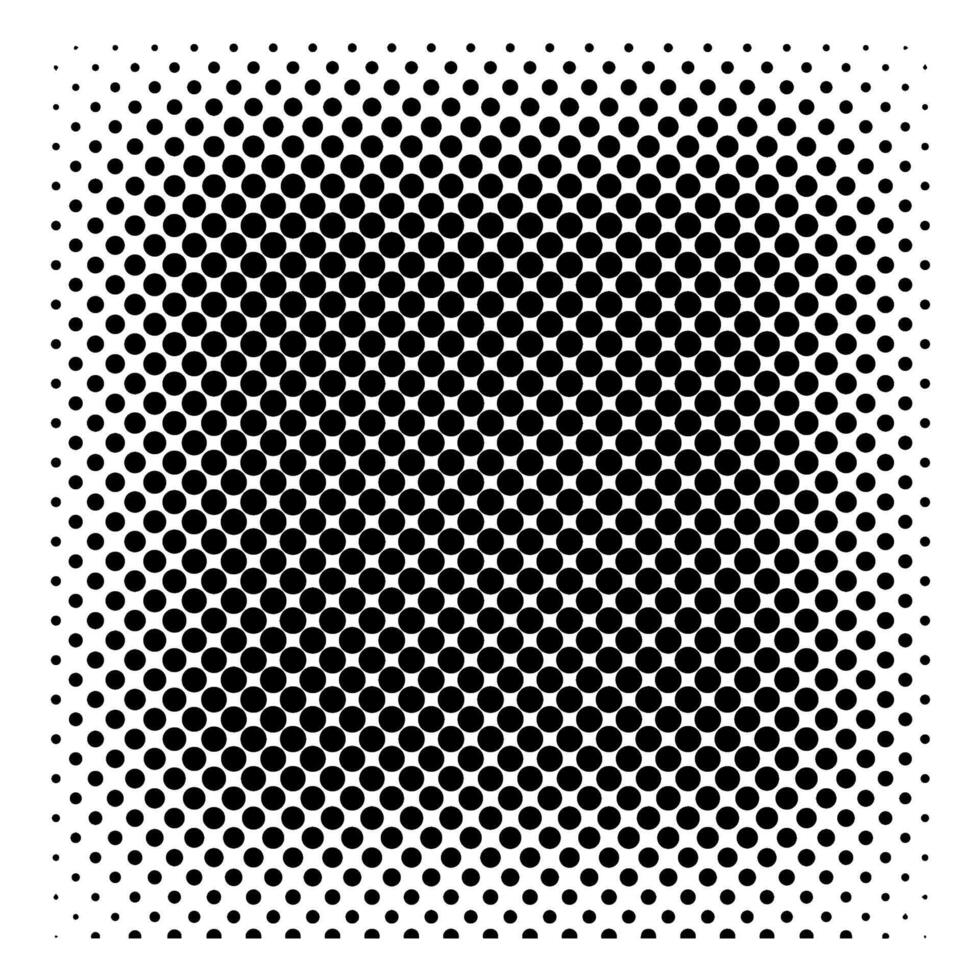 Square Monochrome Screen Tones Isolated On A White Background. vector