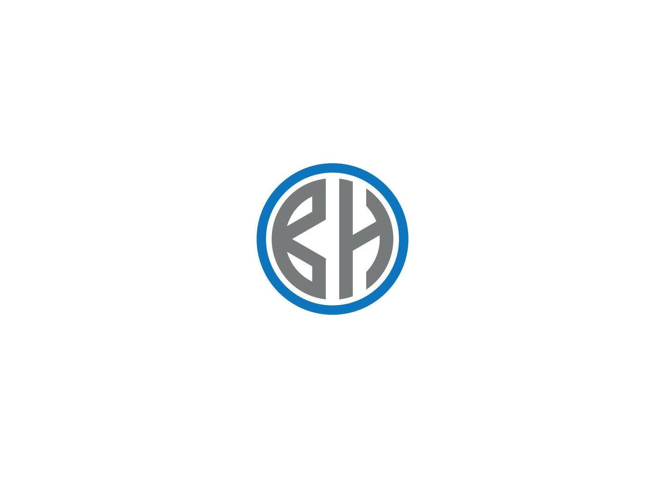 BH letter Logo Design with Creative Modern iicon template vector