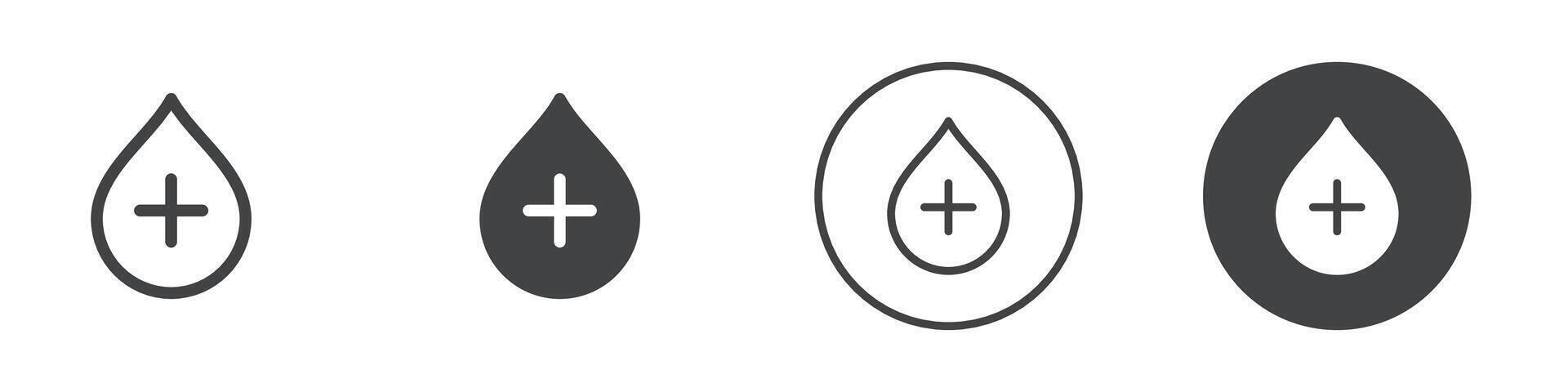 Blood donation icon logo outline vector