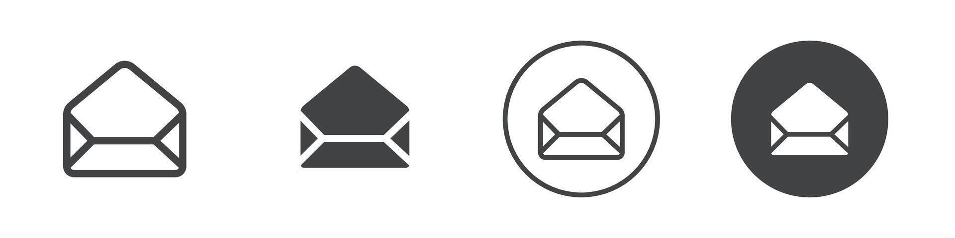 Envelope icon logo outline vector