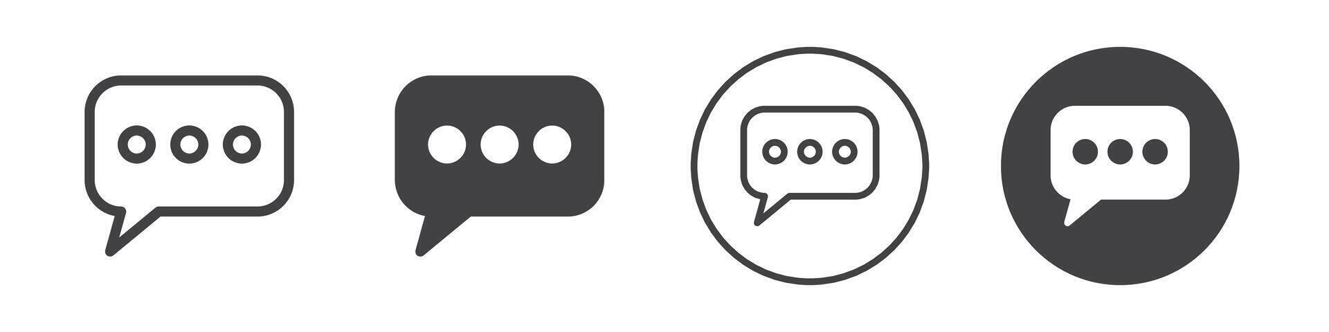 message icon logo outline vector