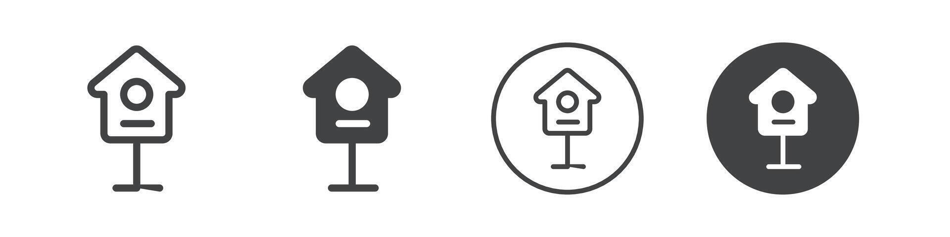 Nesting box icon logo outline vector