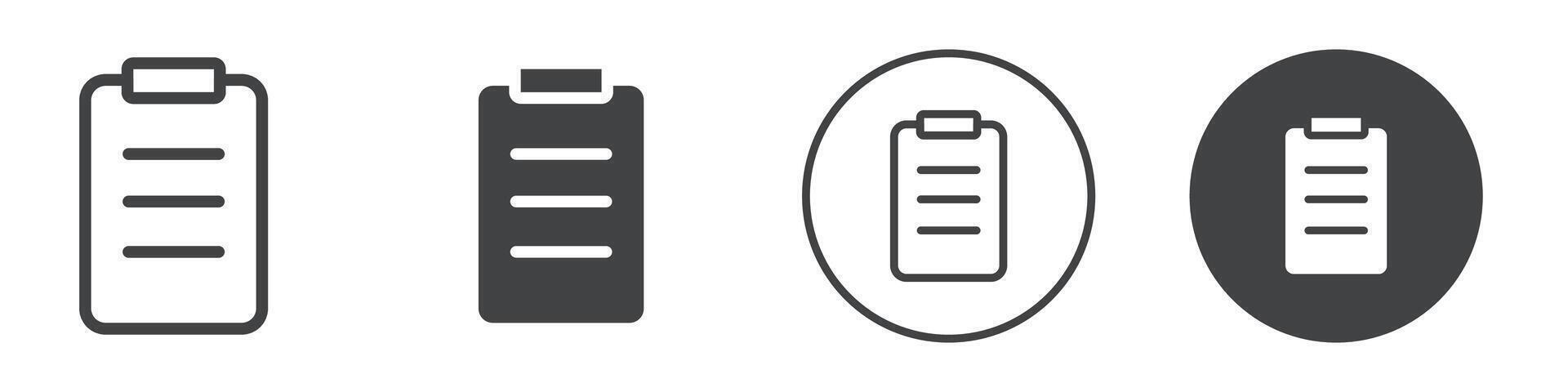 Note paper icon logo outline vector