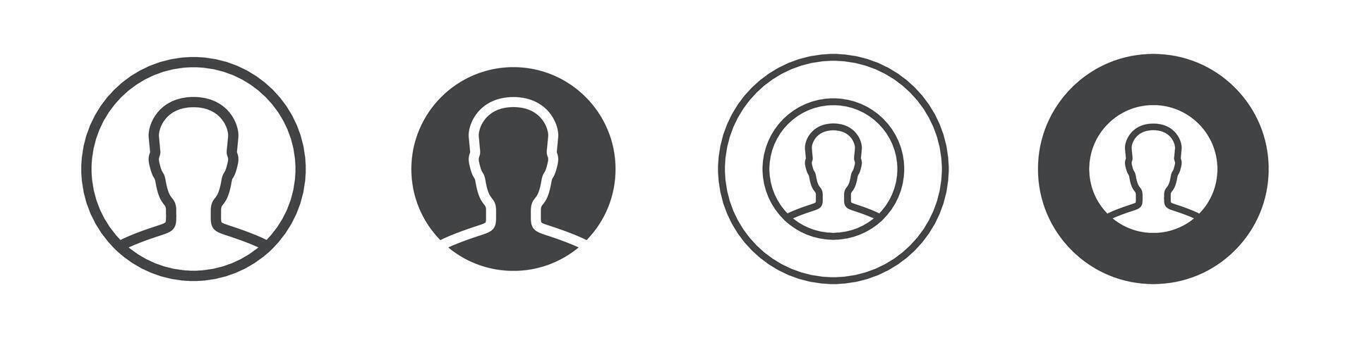 Person icon logo outline vector