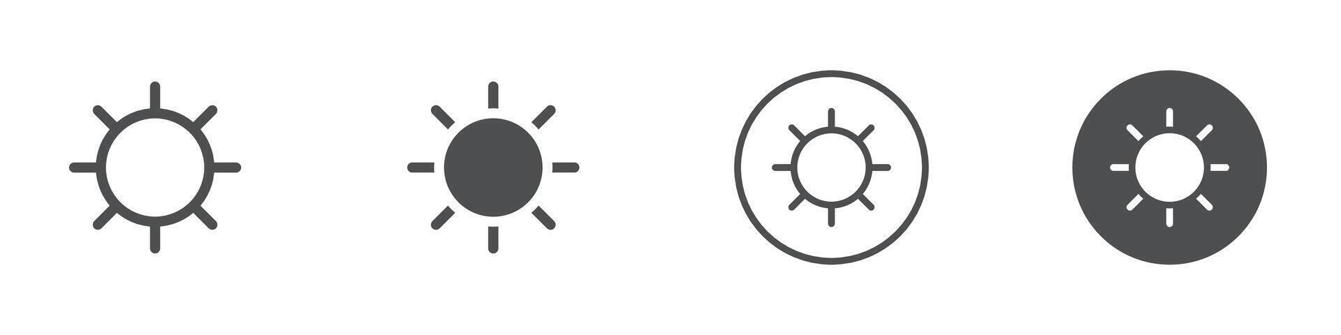 Sun shining icon vector