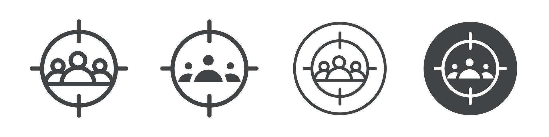 Target audience icon vector