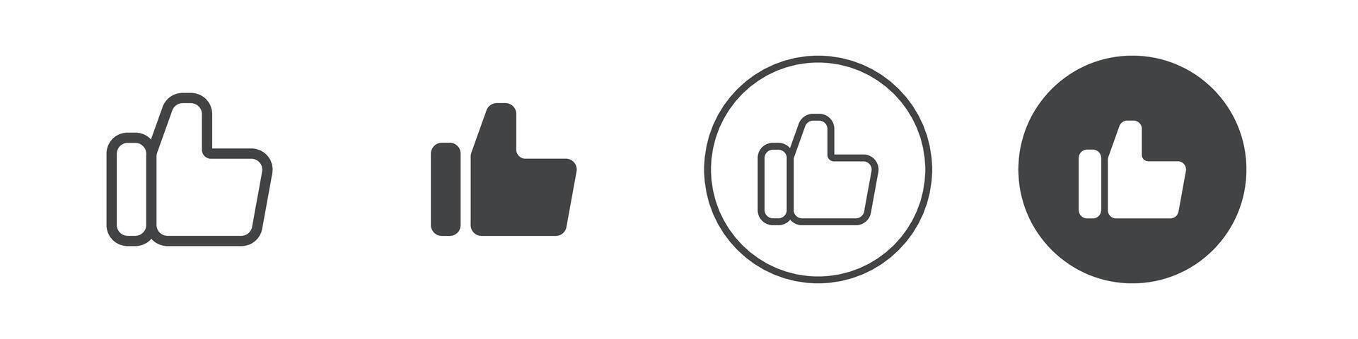 thumbs up icon vector