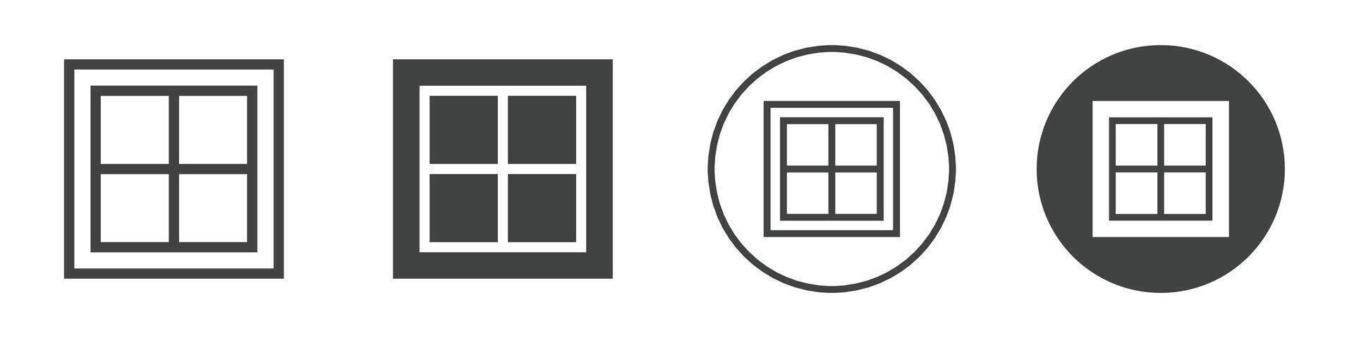 window icon set vector