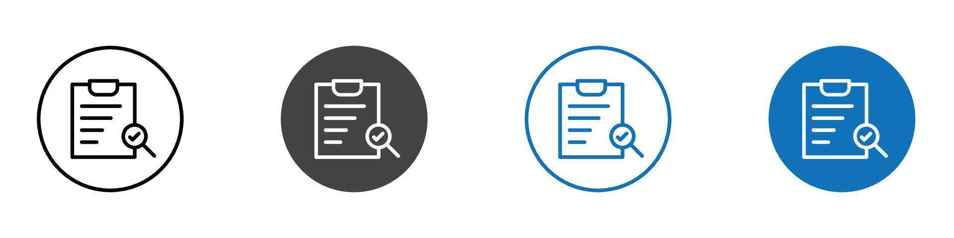 Evaluation icon flat editable icon mark set. vector