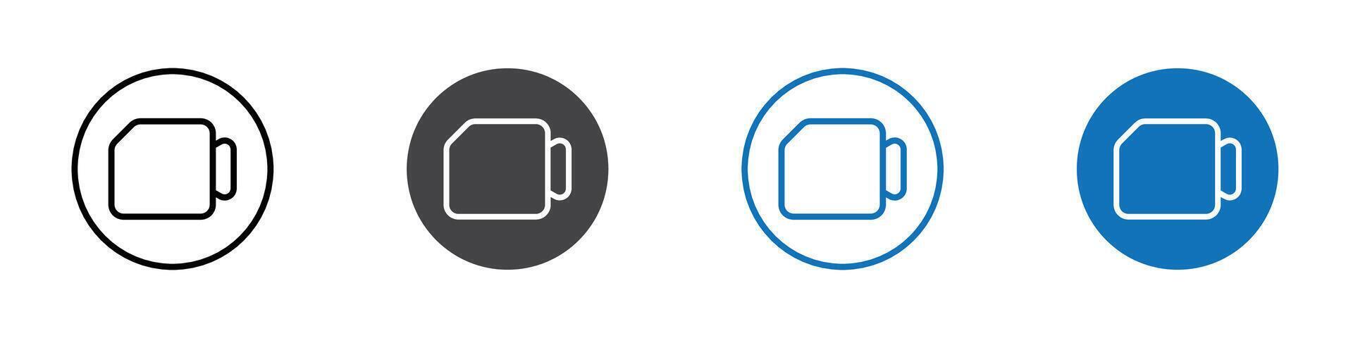camera icon flat editable icon mark set. vector