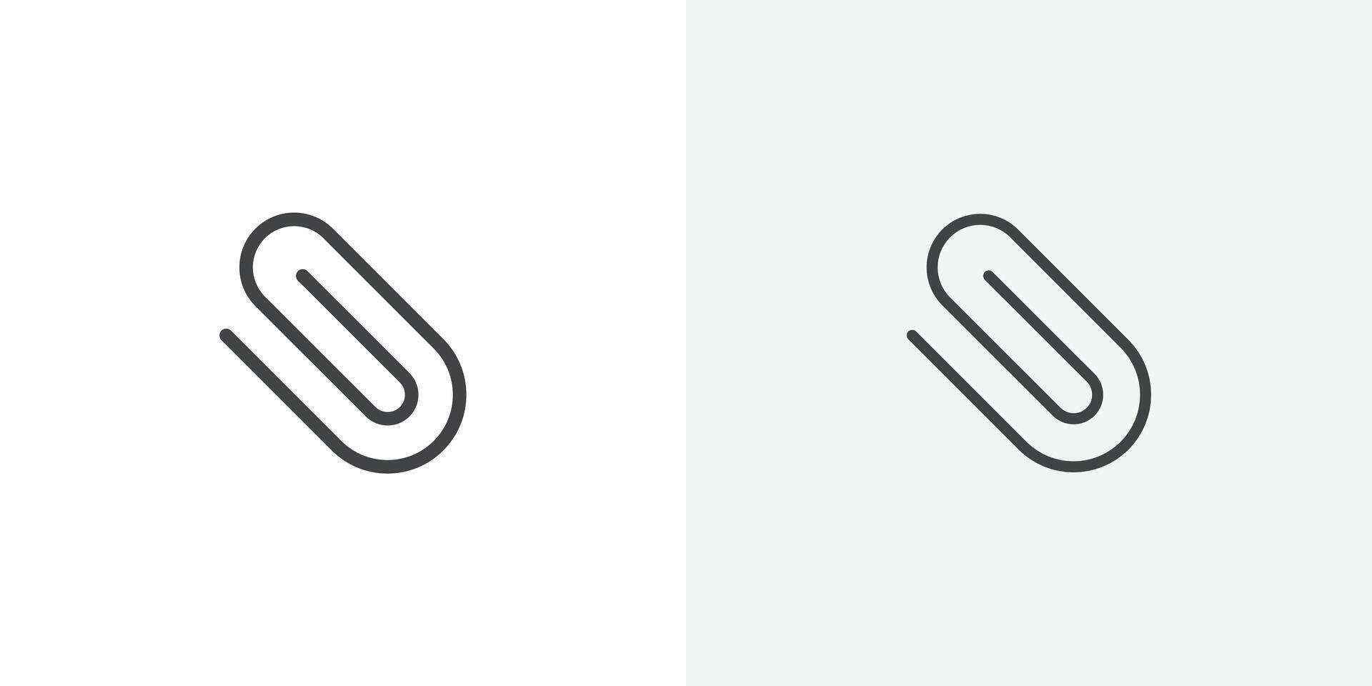 Attach icon flat and simple set design vector