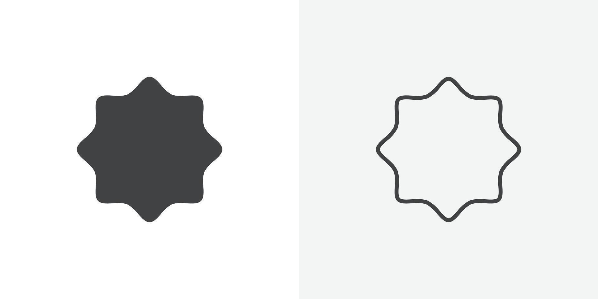 Badge icon flat and simple set design vector
