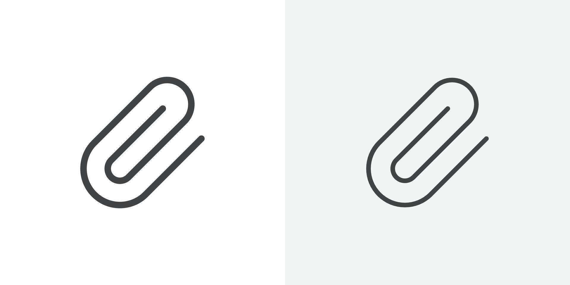 Attach icon flat and simple set design vector