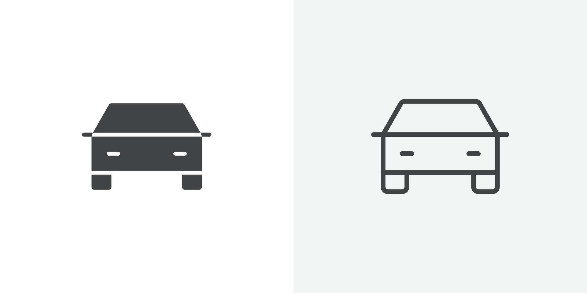 Car icon flat and simple set design vector