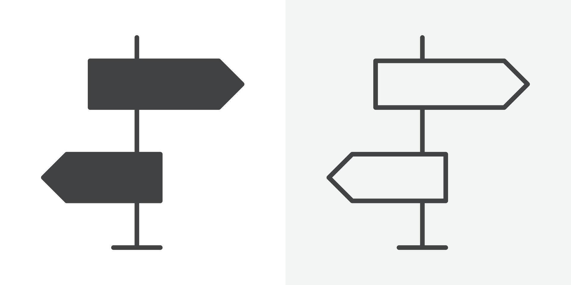 Directions icon flat and simple set design vector