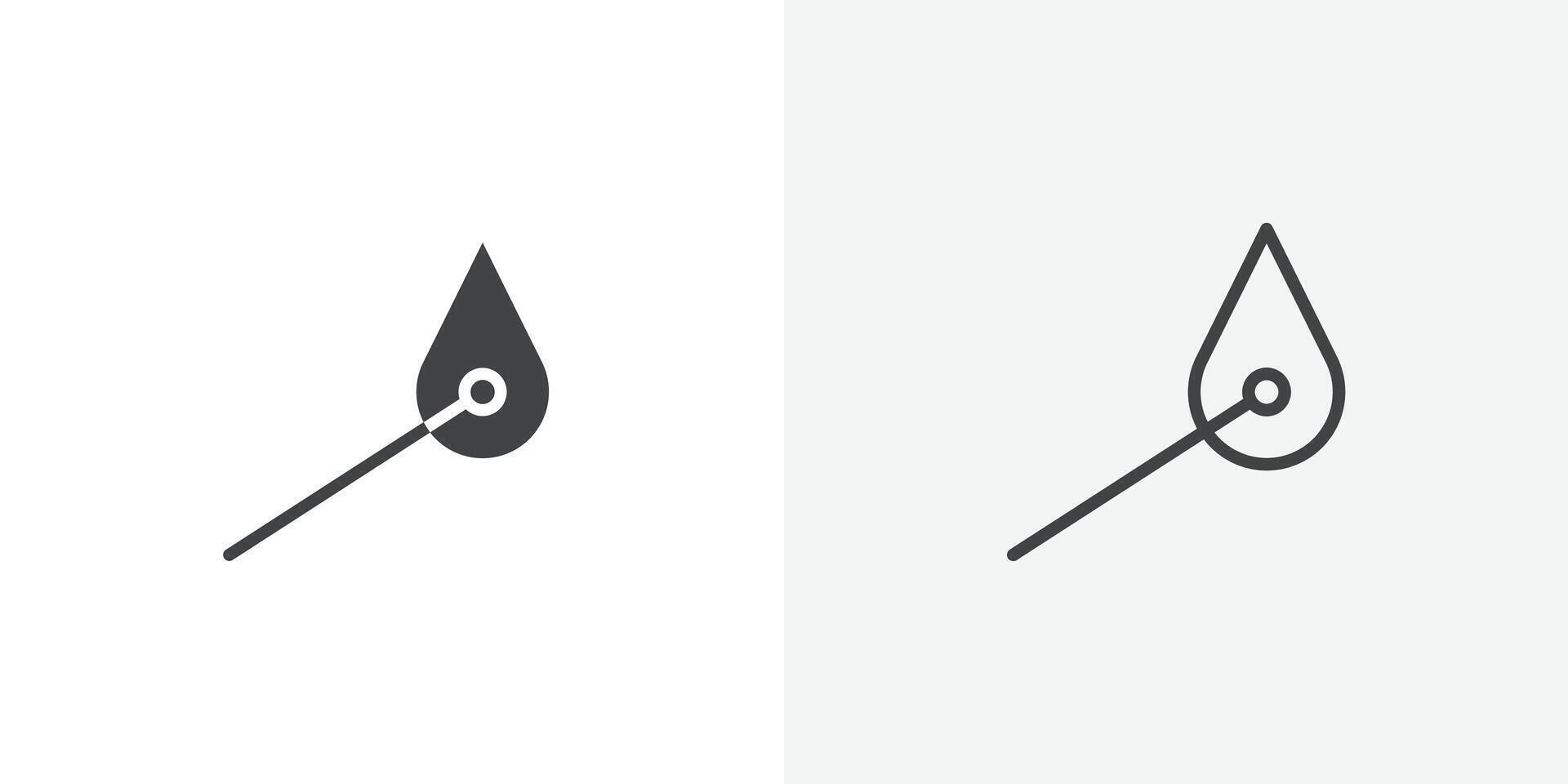 Matchstick icon flat and simple set design vector