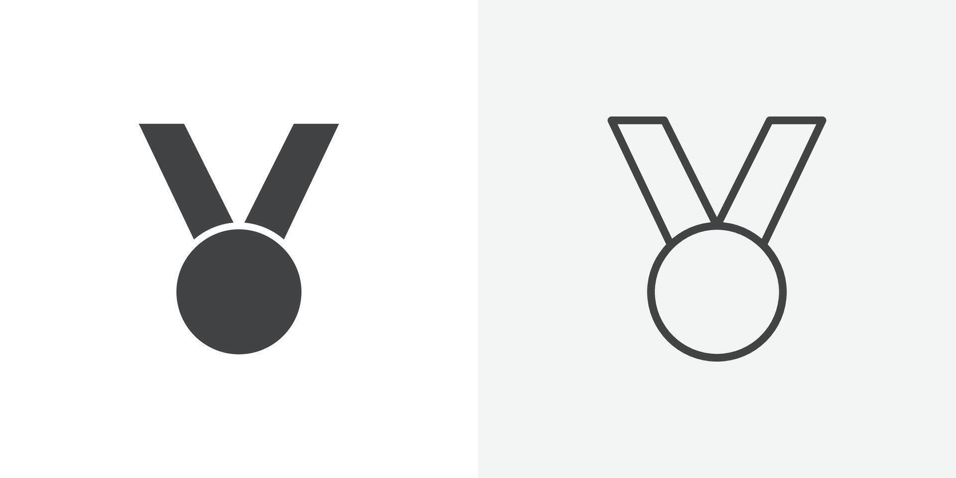 Medal icon flat and simple set design vector