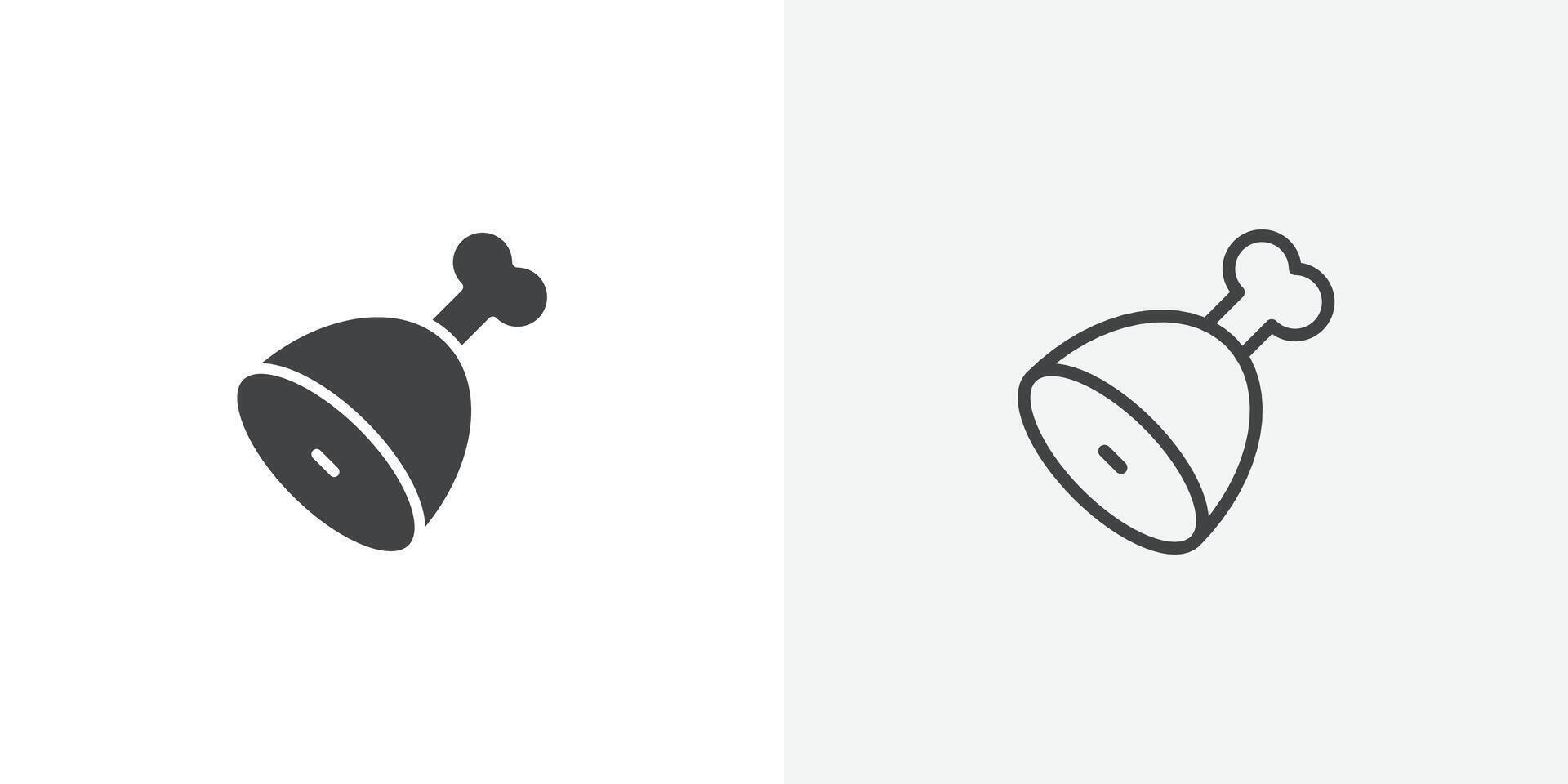 Meat icon flat and simple set design vector