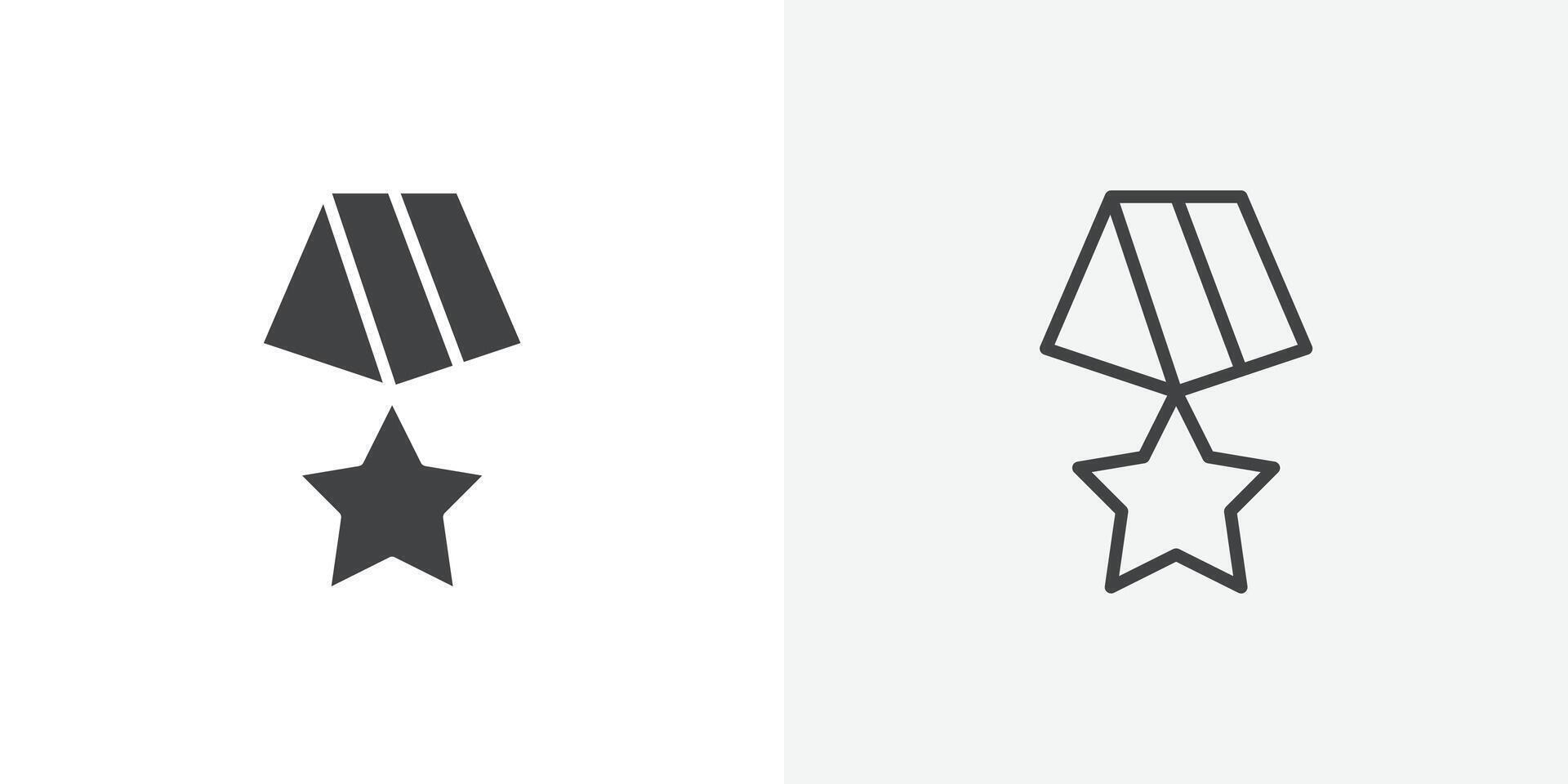 Medal icon flat and simple set design vector