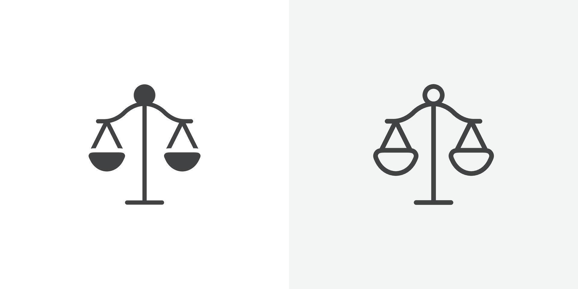 Scale icon flat and simple set design vector