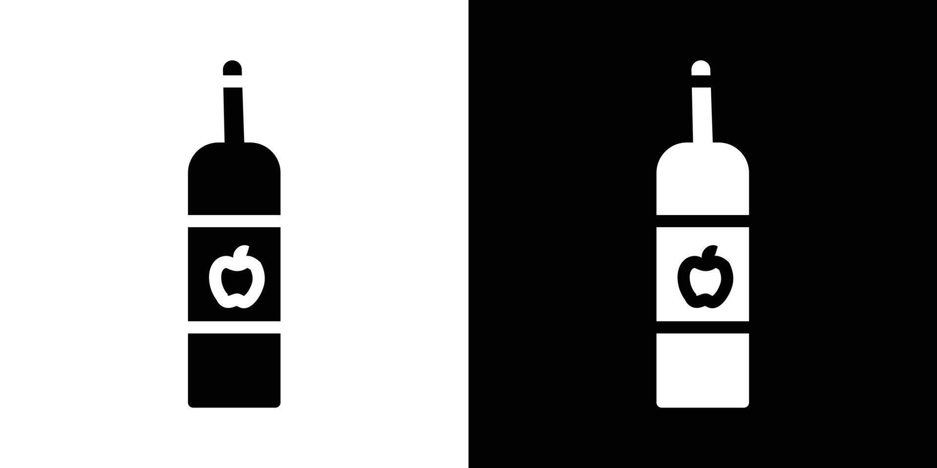 Apple cider vinegar Icon simple symbol vector