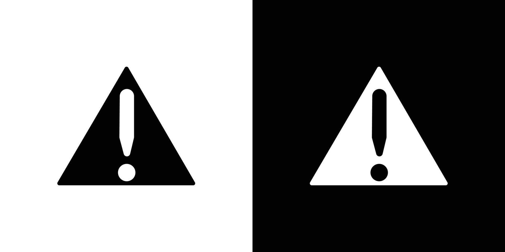 Attention Warning icon design simple symbol vector