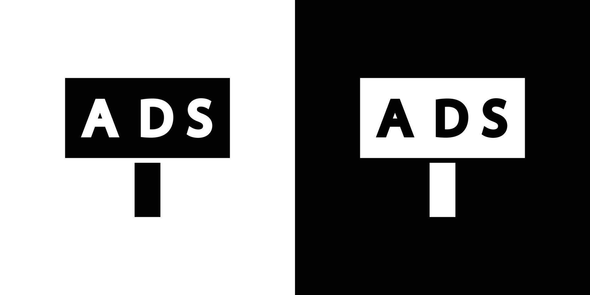 billboard ad promotion simple symbol vector