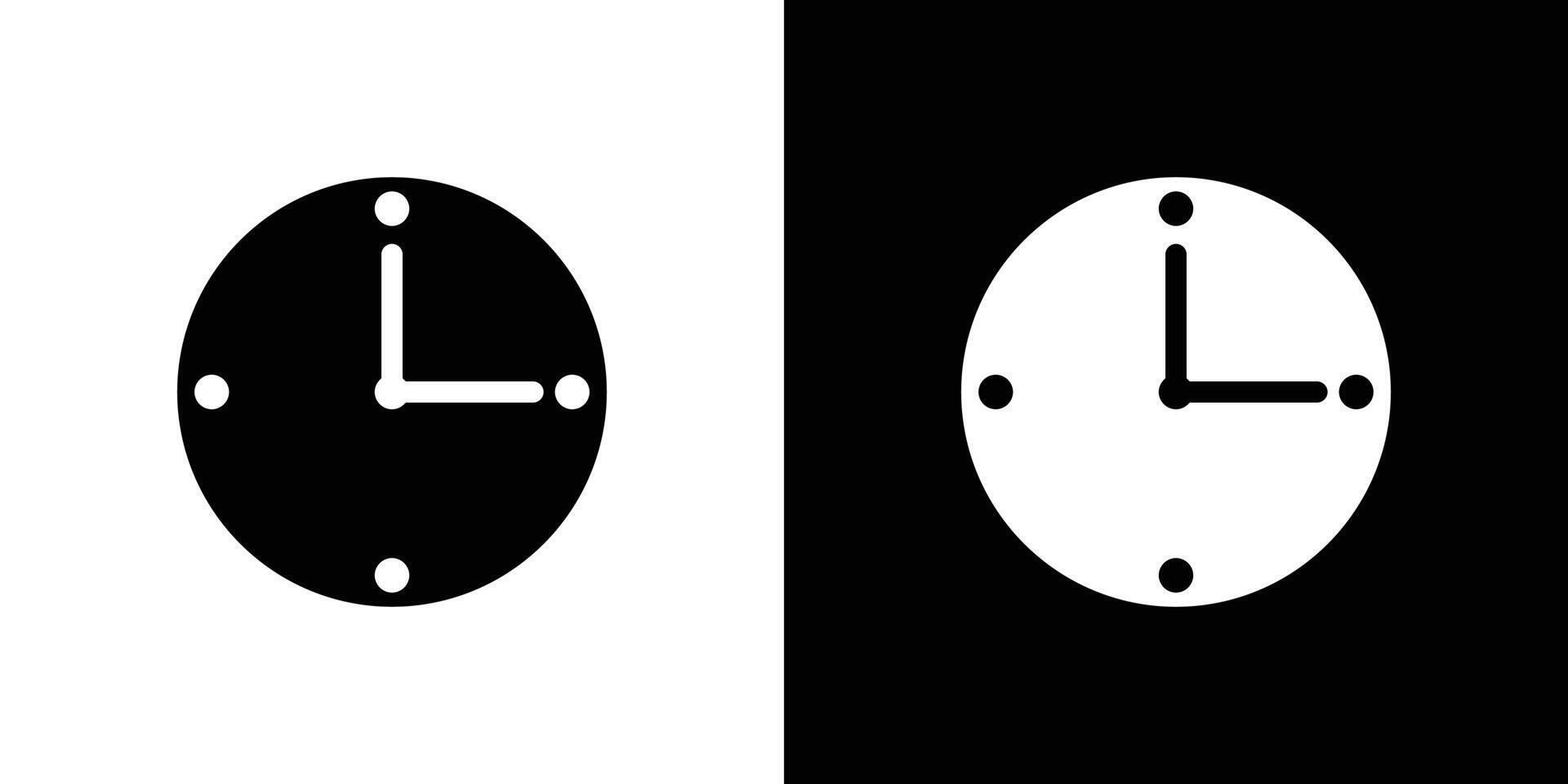 Clock icon design simple symbol vector