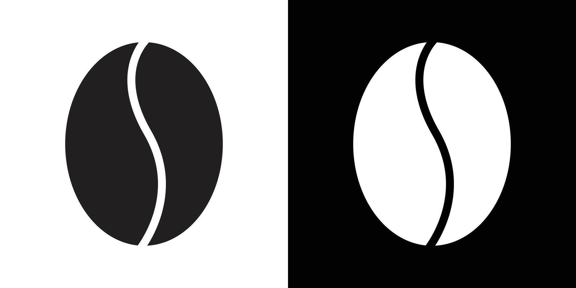 cofee bean icon simple symbol vector