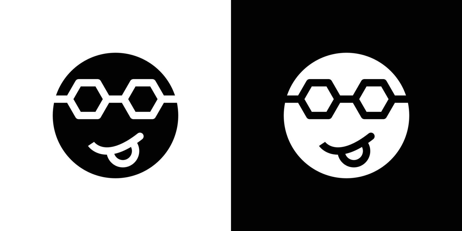 Cool Emoji icon design simple symbol vector