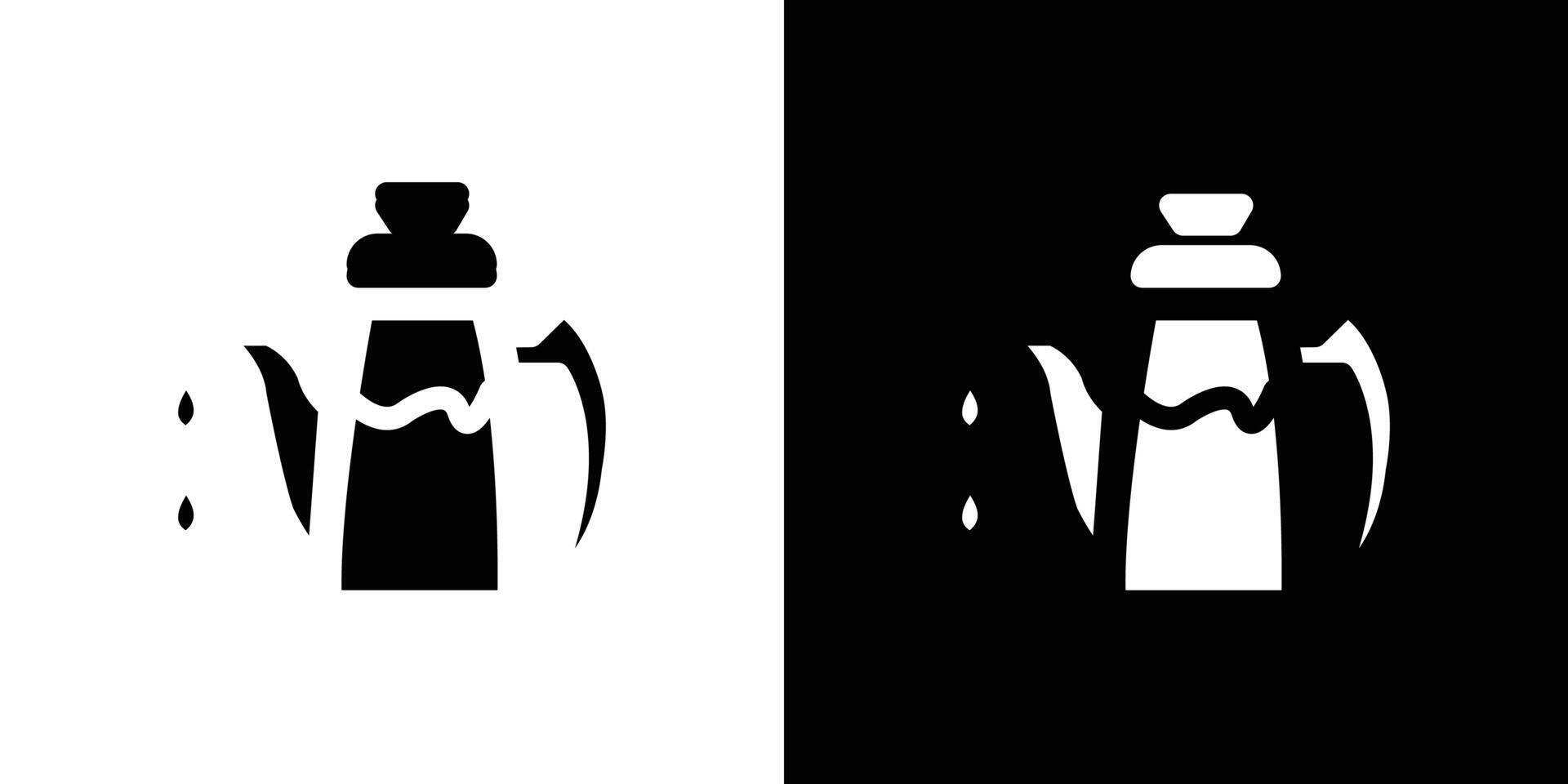 Coffee pot icon design simple symbol vector
