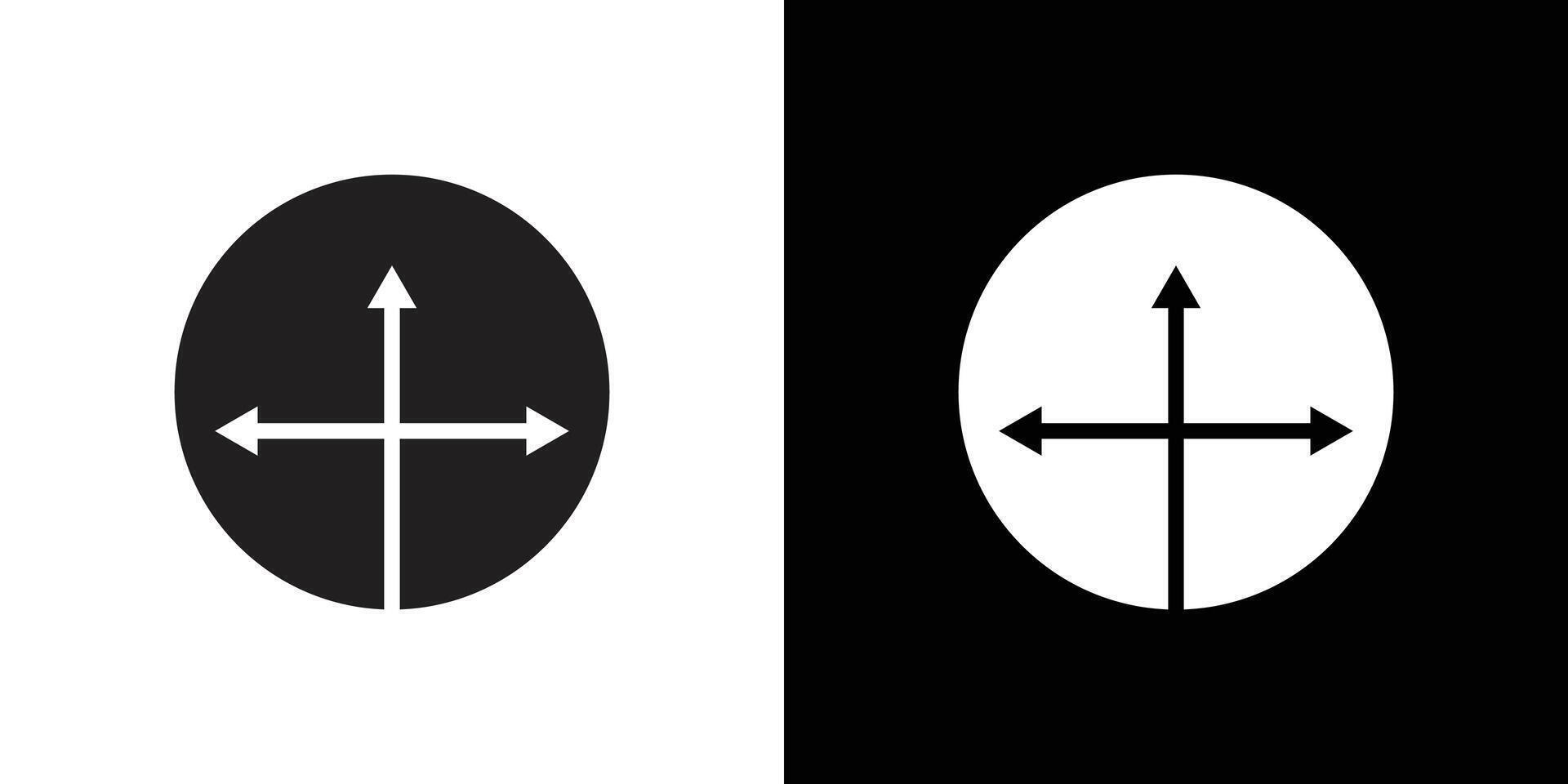 crossroads sign icon simple symbol vector
