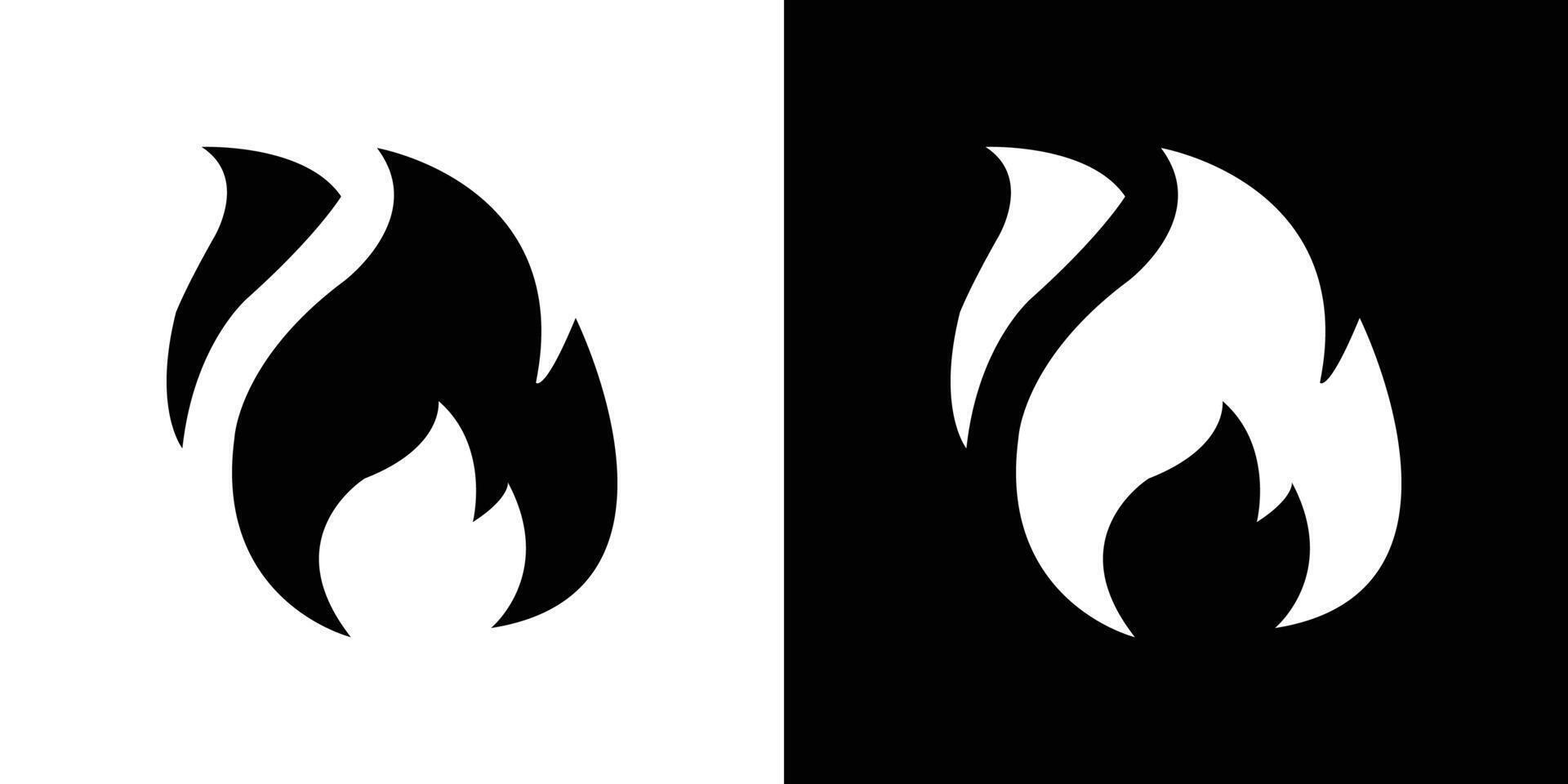 Fire icon design simple symbol vector