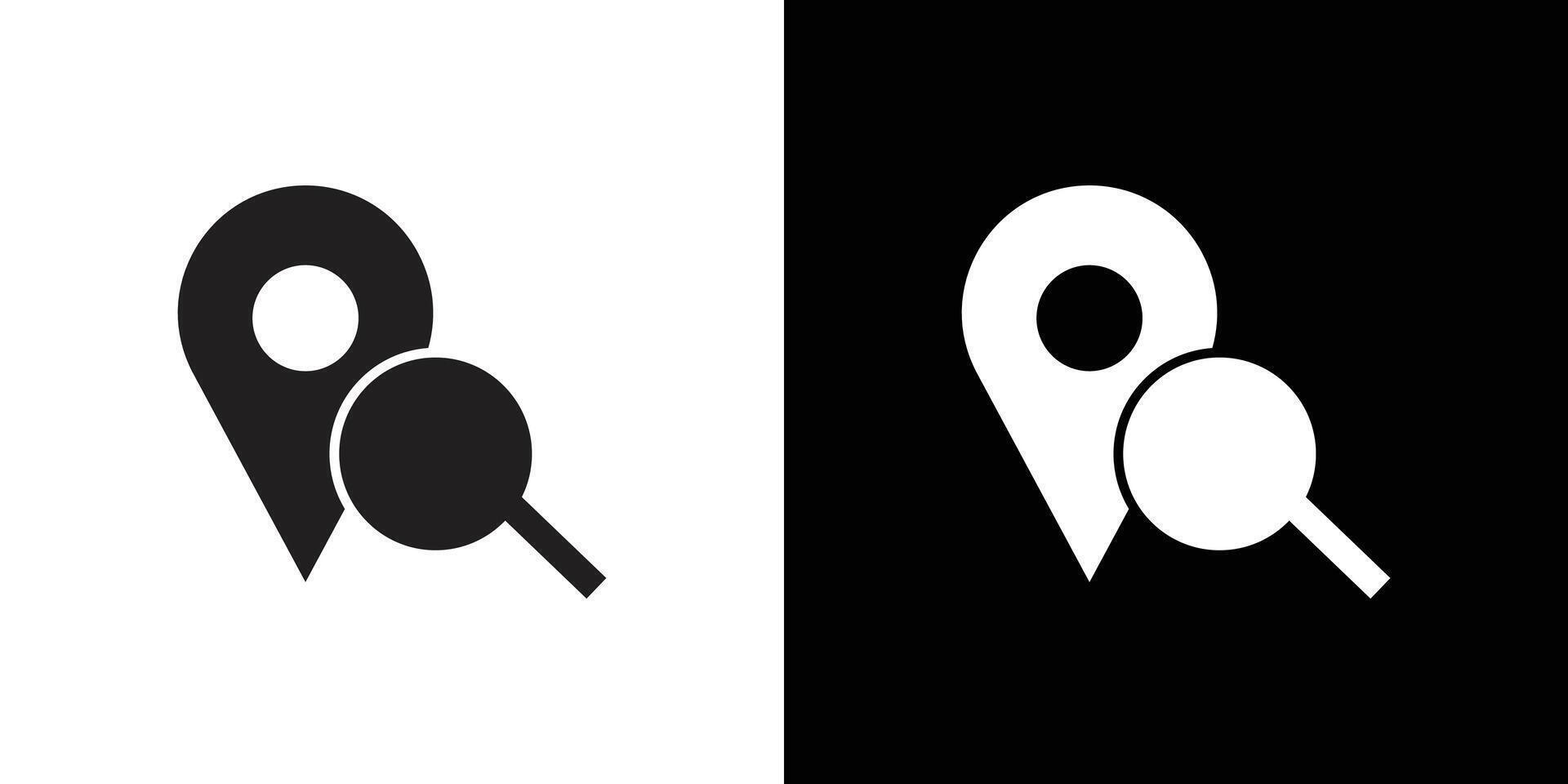 Location search icon simple symbol vector
