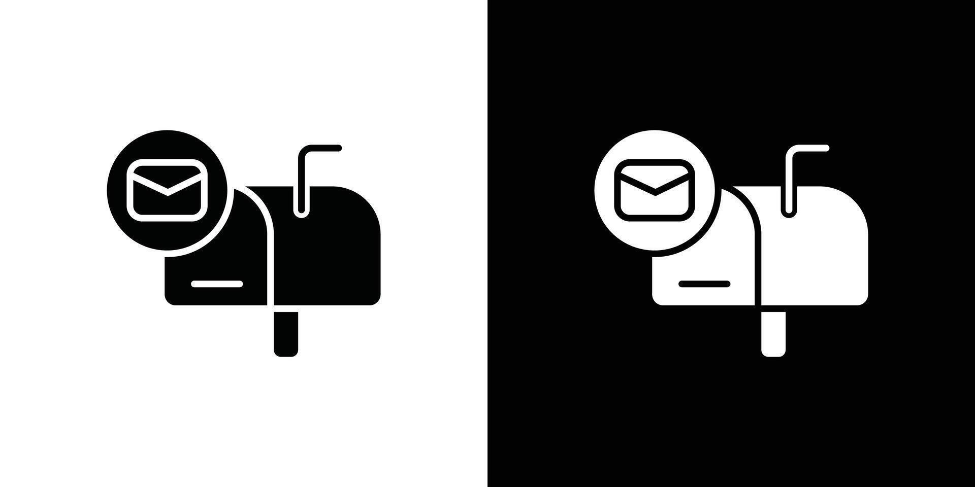 Mail or letter box icon simple symbol vector