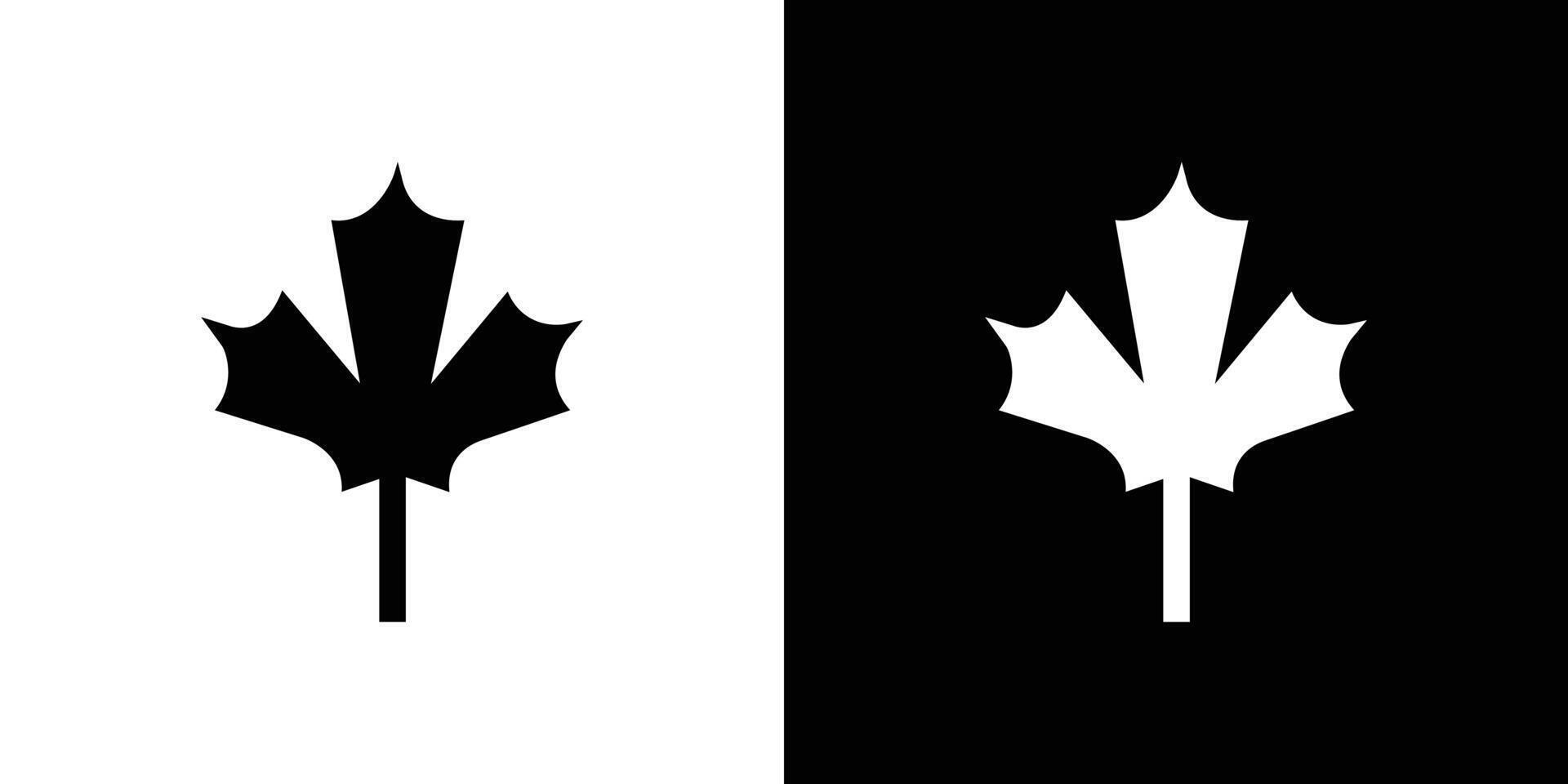 Maple leaf icon simple symbol vector