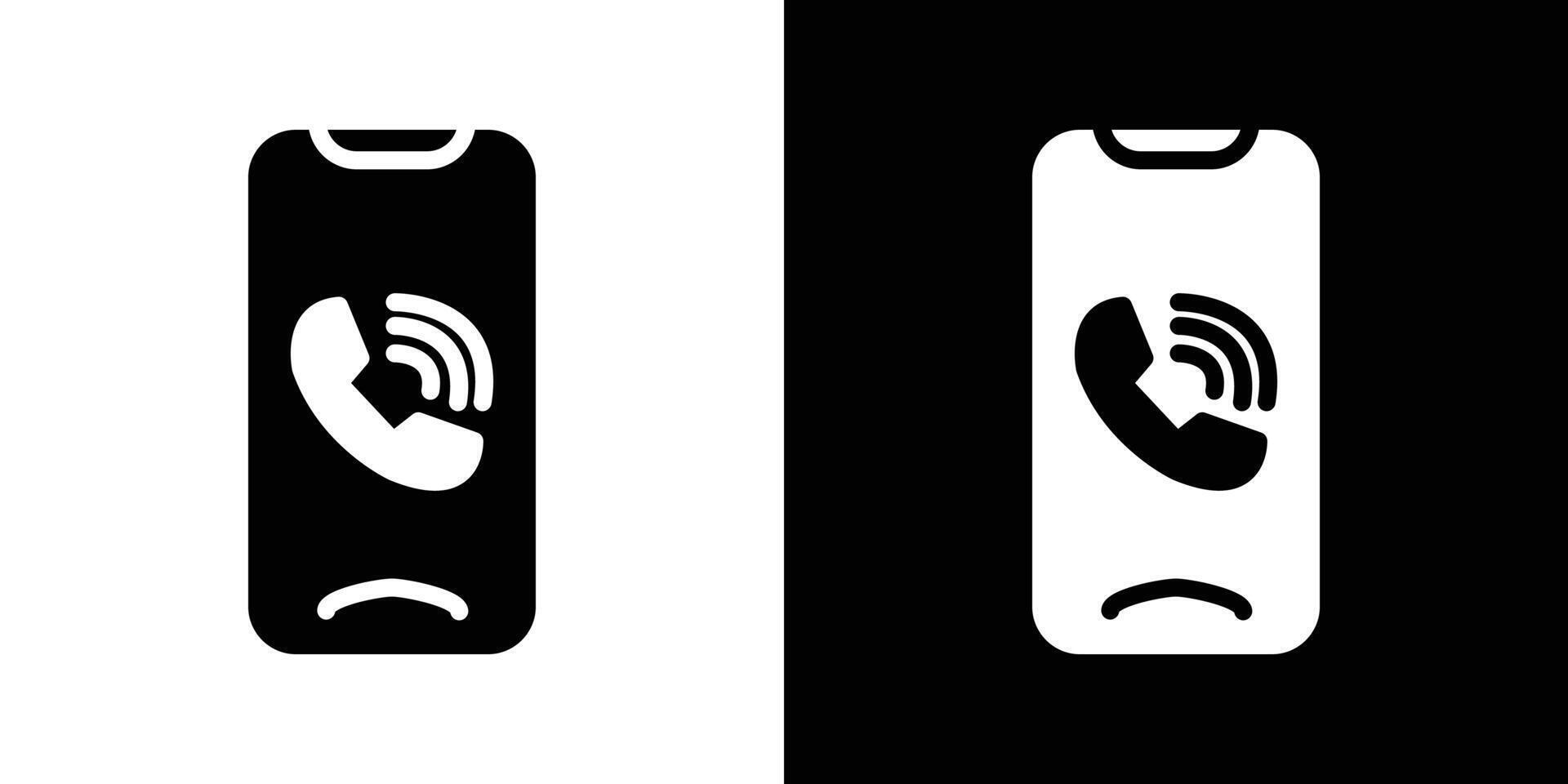 Mobile Phone call icon design simple symbol vector