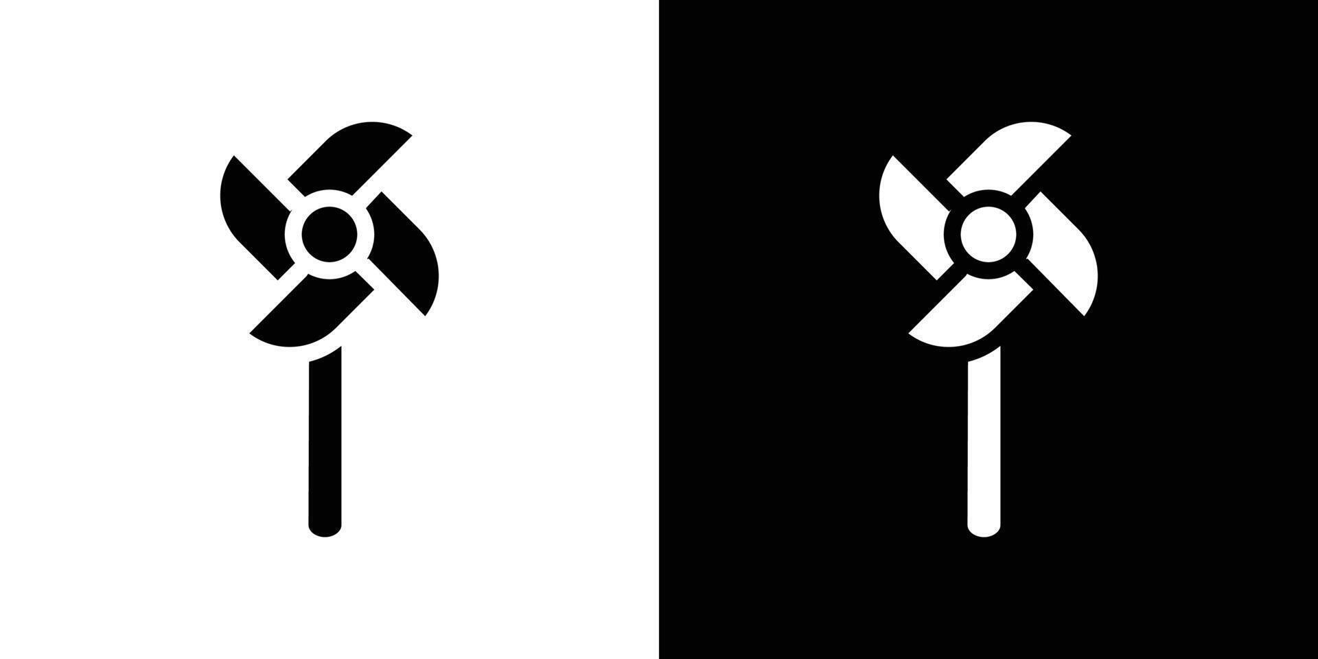 Paper Windmill icon design simple symbol vector