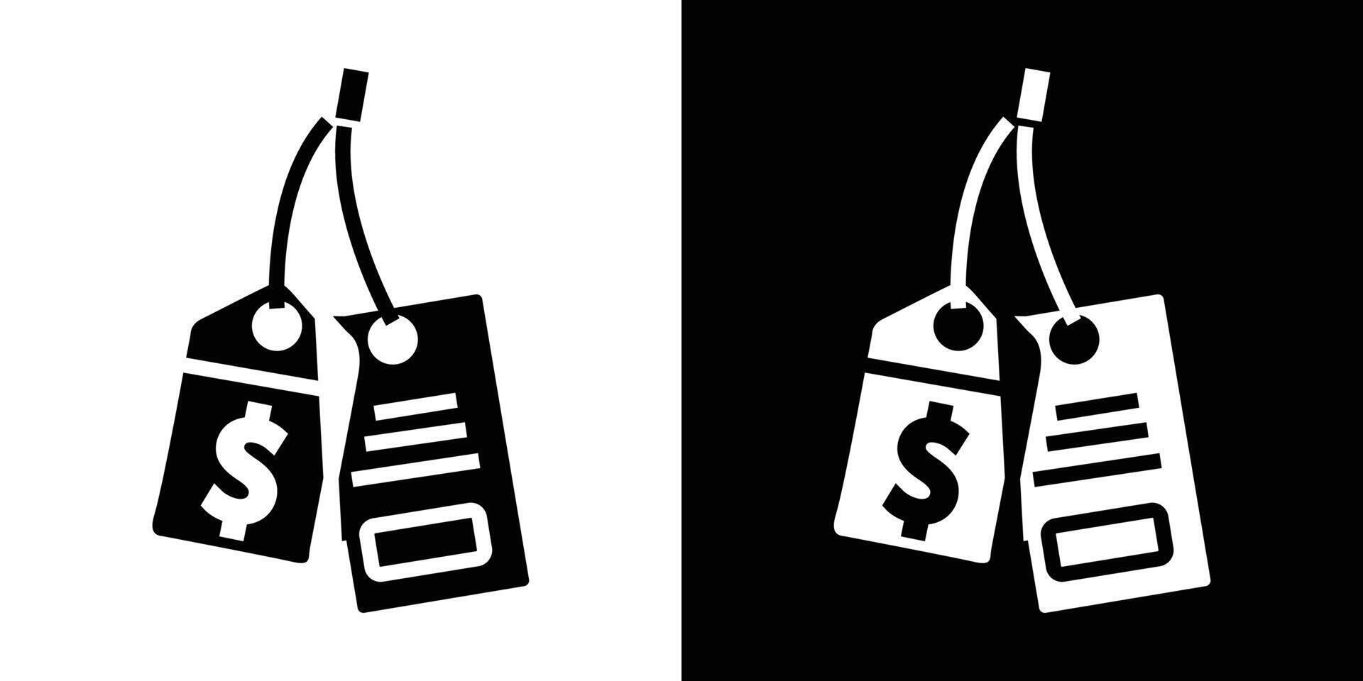 price tag icon simple symbol vector