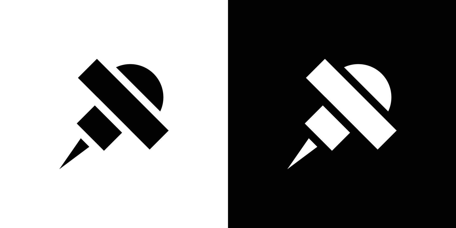 Push Pin icon design simple symbol vector