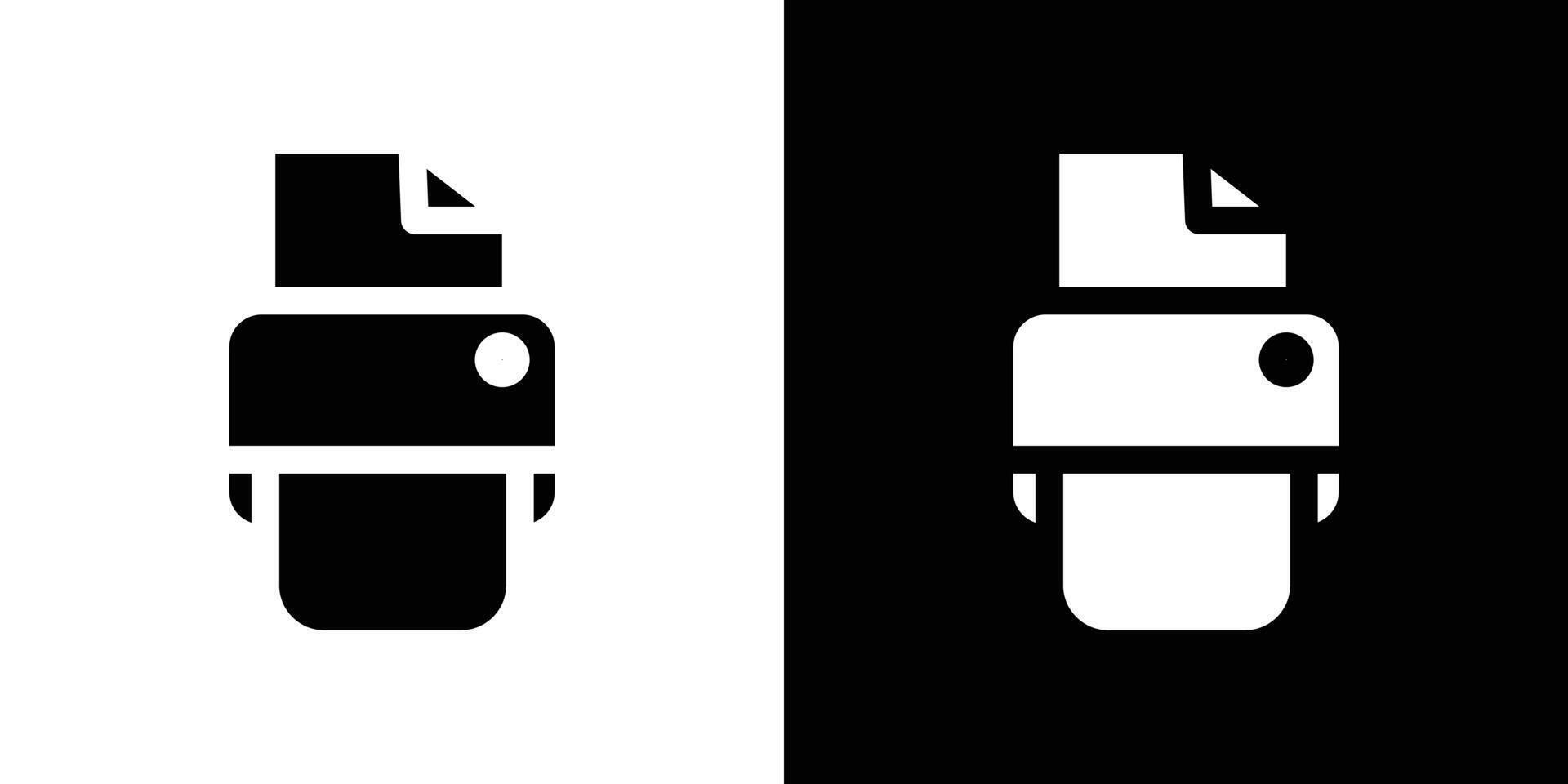 re design Printer icon design simple symbol vector