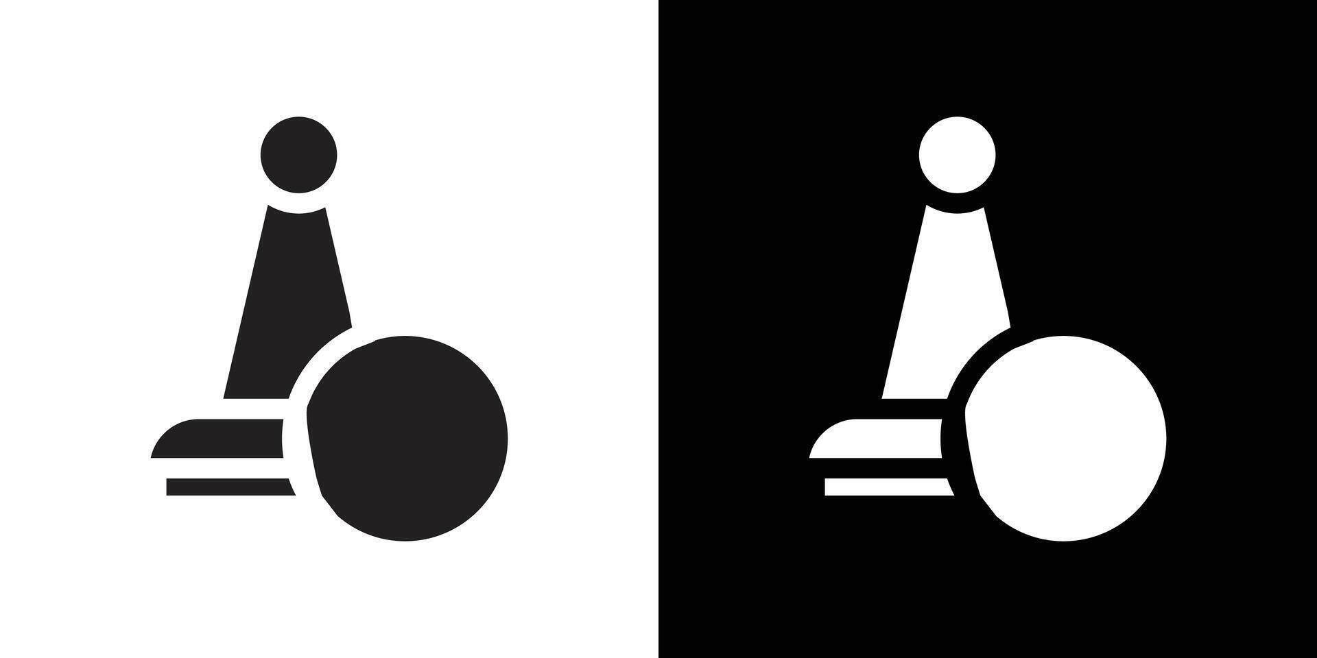 Rubber Stamp icon simple symbol vector