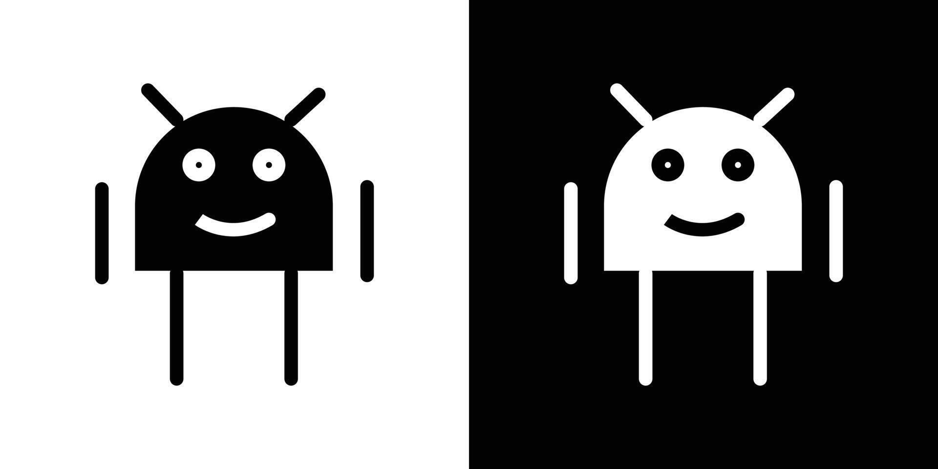 Robort icon design simple symbol vector