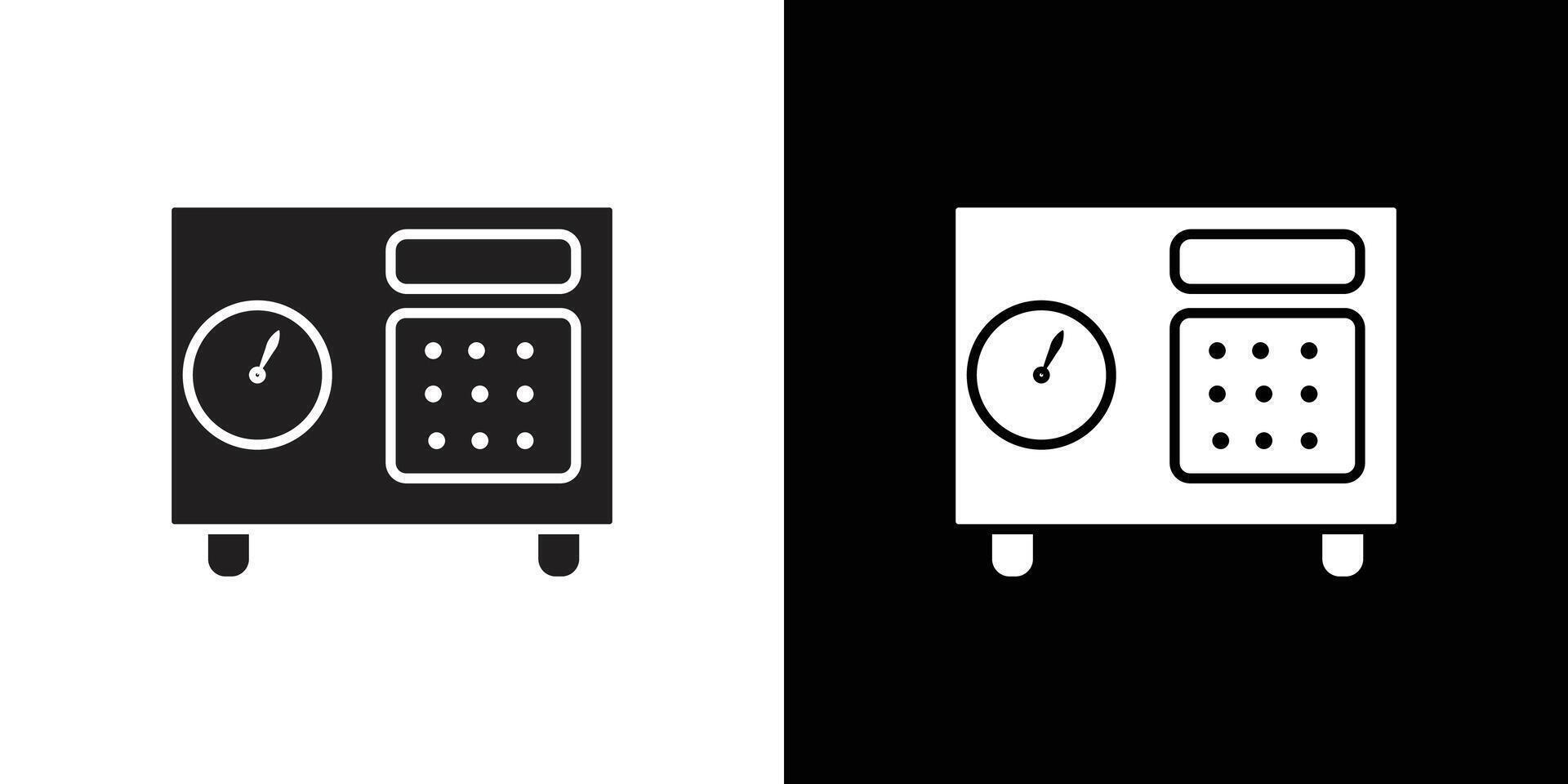 safe box icon simple symbol vector