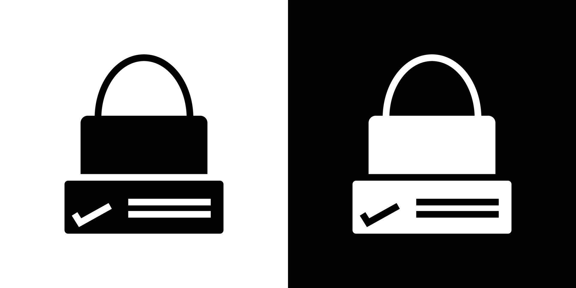 secure checkout icon simple symbol vector